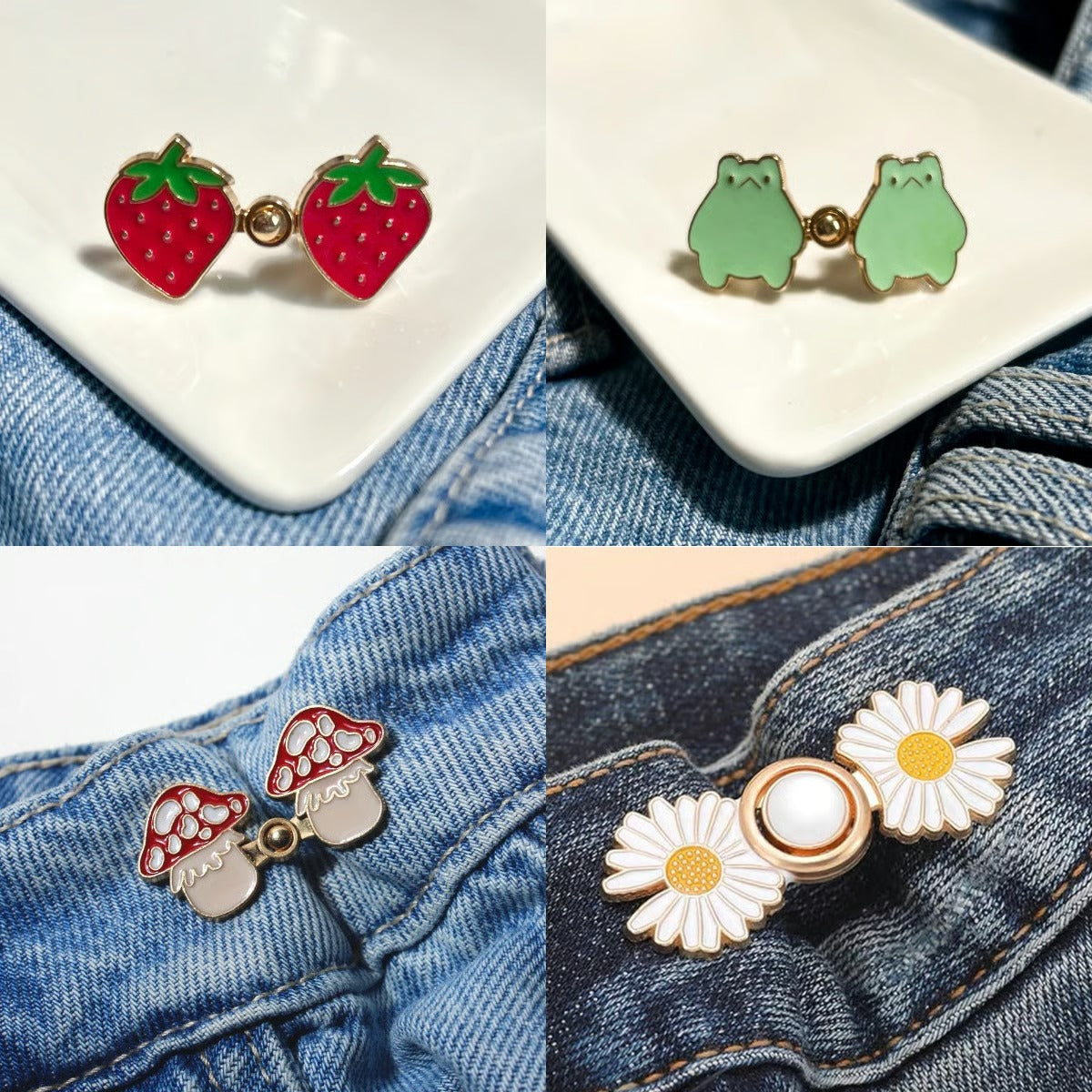 🔥 BUY 2 GET 1 FREE🔥 Cute Waist Buttons🐸