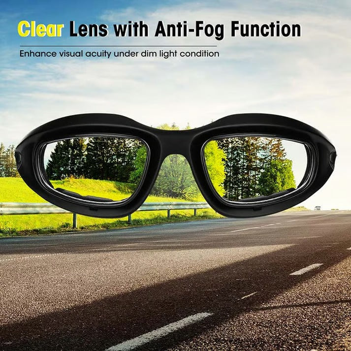 Polarized Motorcycle Sunglasses (4 in 1 Combo Set)