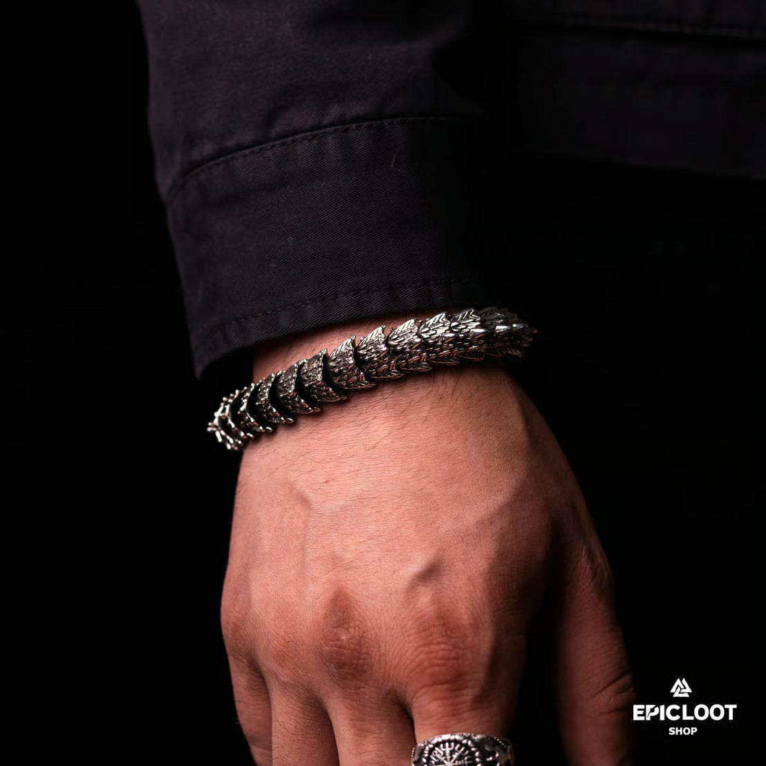 Handmade Golden Horn Dragon Bracelet