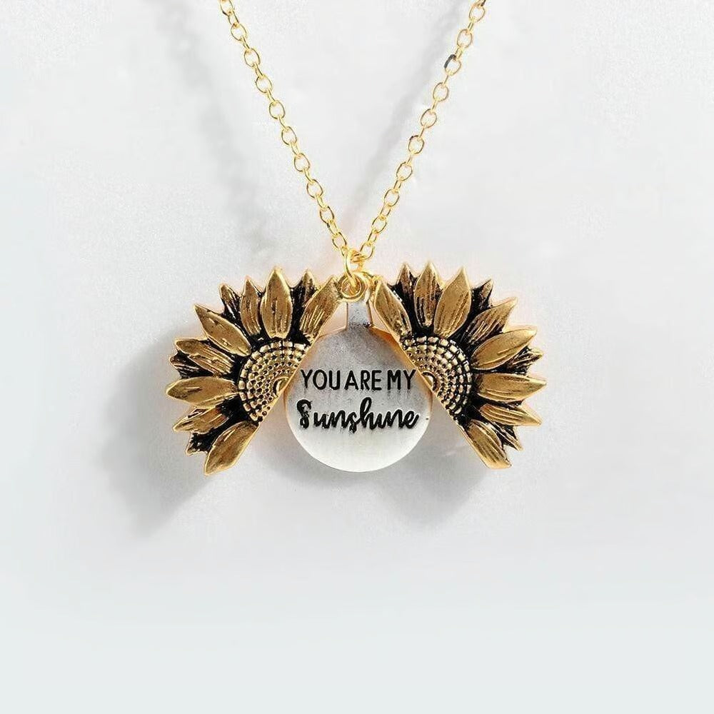 🌻🌞"You Are My Sunshine" Sunflower Necklace With Gift Box🌻