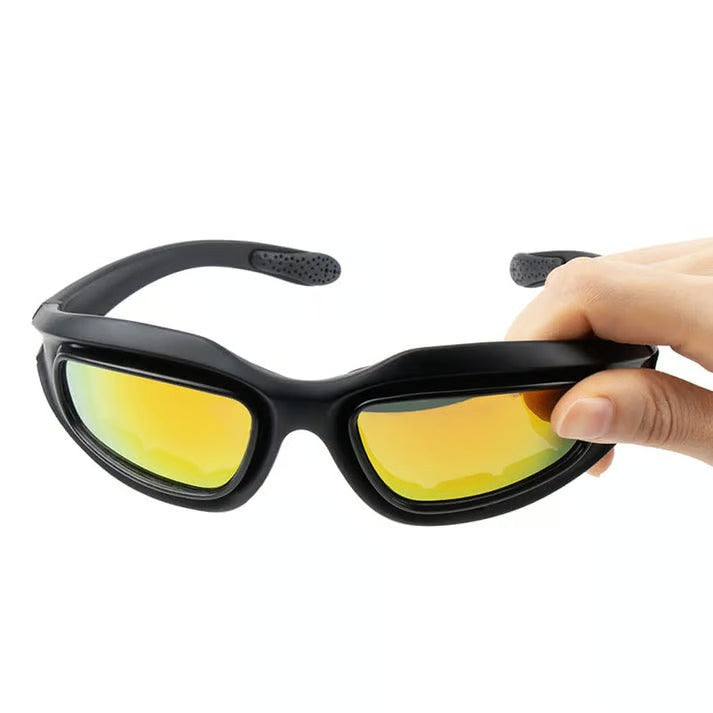 Polarized Motorcycle Sunglasses (4 in 1 Combo Set)