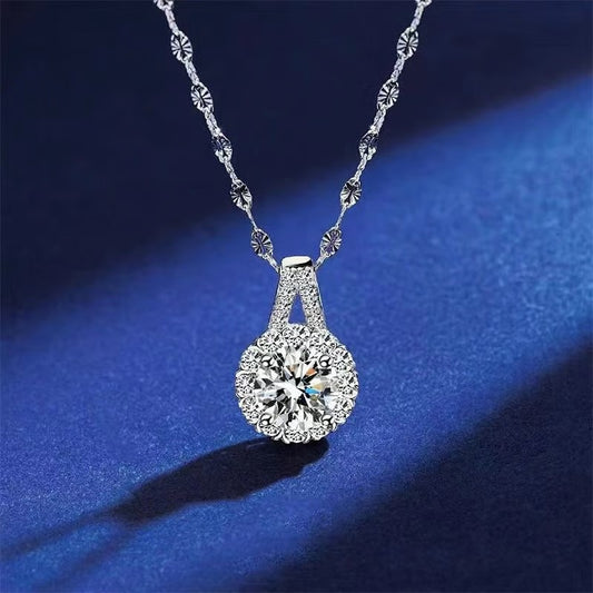 🔥S925 Sterling Silver zircon Sunflower Pendant Necklace🔥