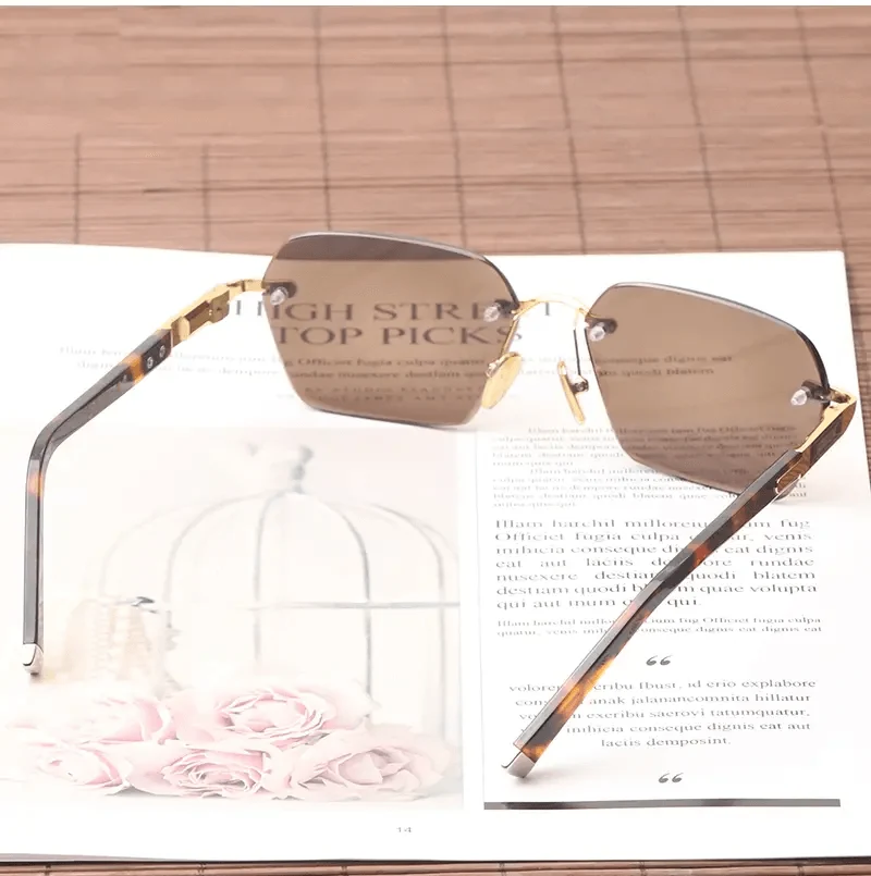 Natural Crystal Lens Sunglasses