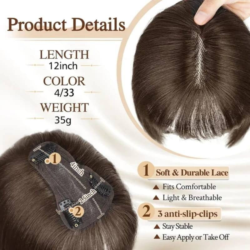 Hair Toppers with Bangs