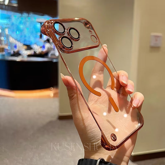 🔥New In Phone Case for iPhone 17 Series - Transparent Frameless Ultra Thin Magnetic Case