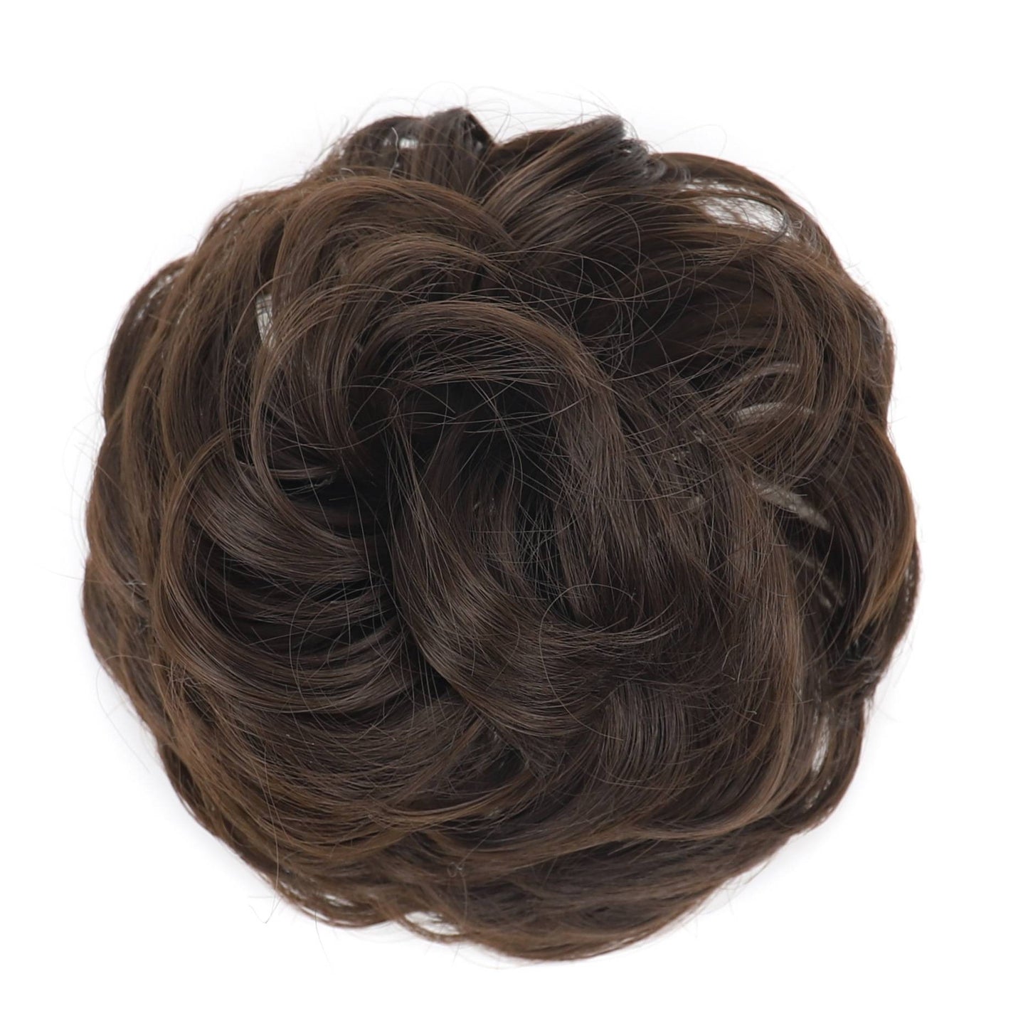 Voluminous synthetic wig with adjustable clip