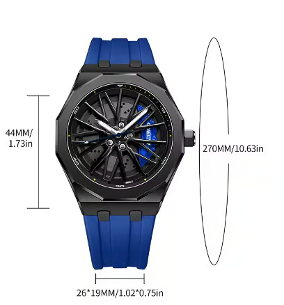 Hub-Rotating Quart'z Man watch