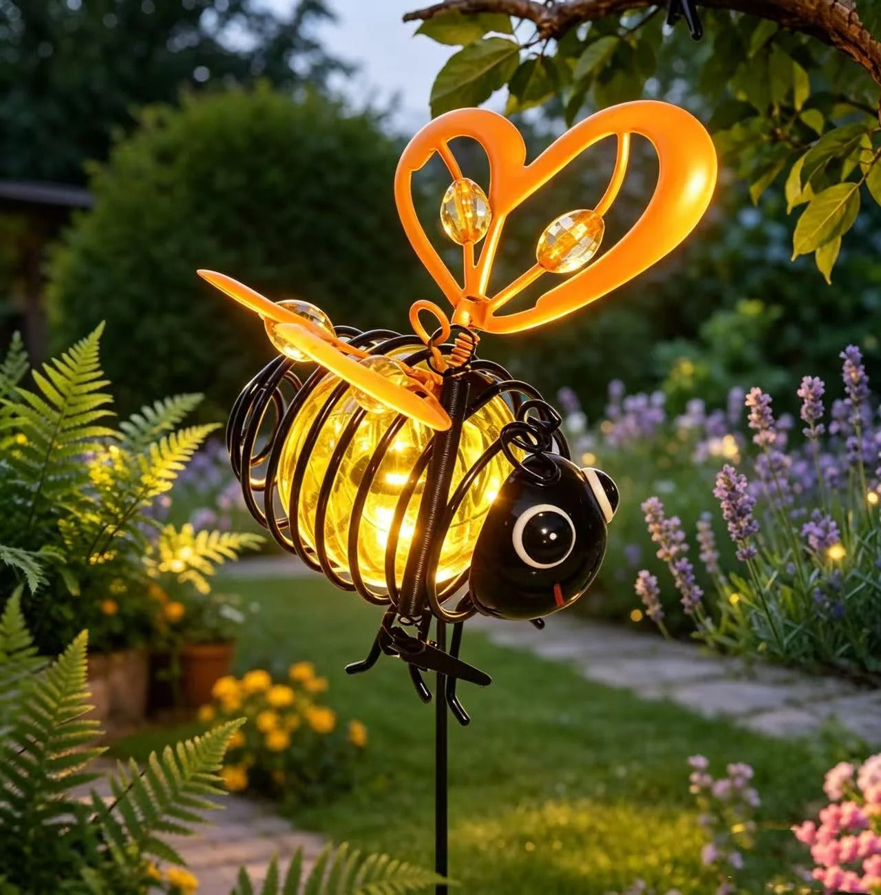 ✨🐝Hanging Solar Bee Light