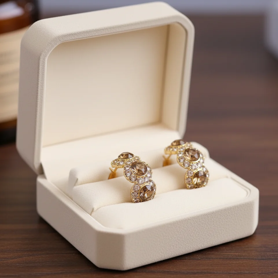 Fashion Trendy Golden Earrings