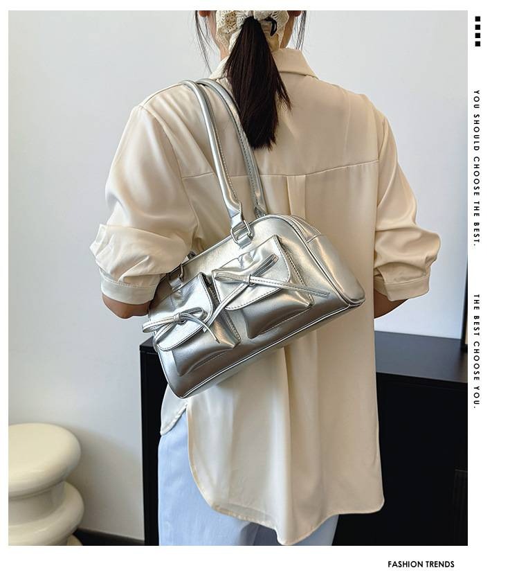 High-value ballet-style bow crossbody bag