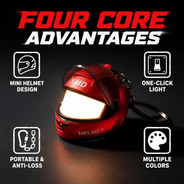 Mini Helmet Light Charm