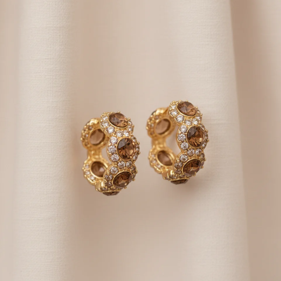 Fashion Trendy Golden Earrings