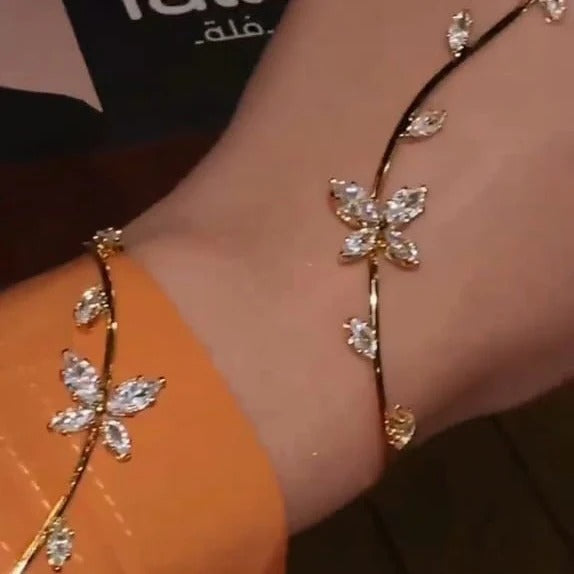 Butterfly Floral Hand Chain