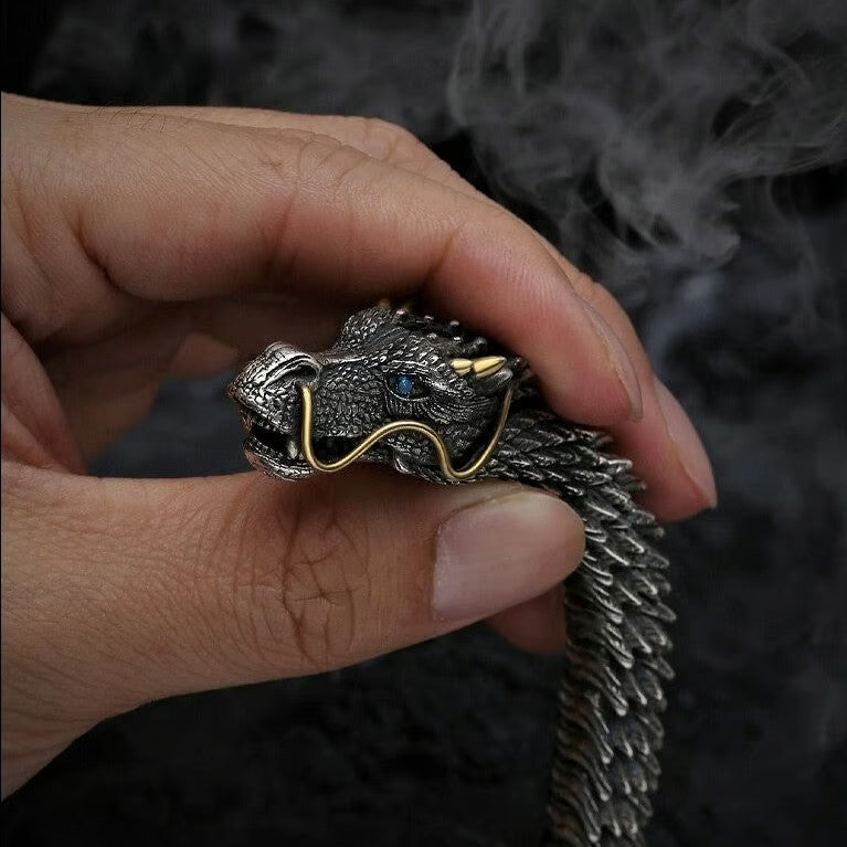 Handmade Golden Horn Dragon Bracelet