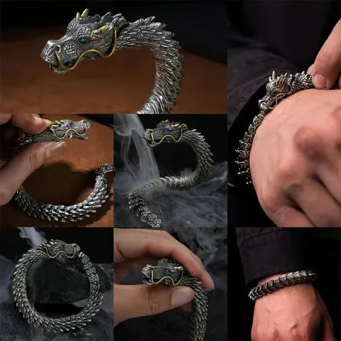 Handmade Golden Horn Dragon Bracelet