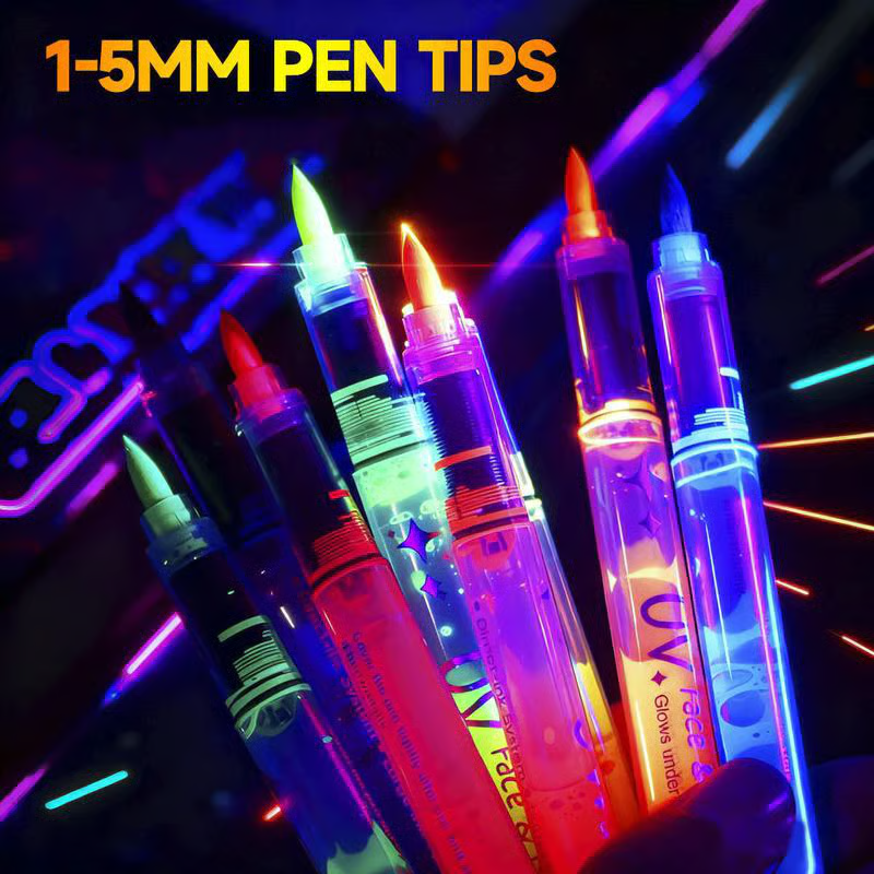 🥳2026 HOT SALE💞 🎁UV Glow Face and Body Paint Markers Set