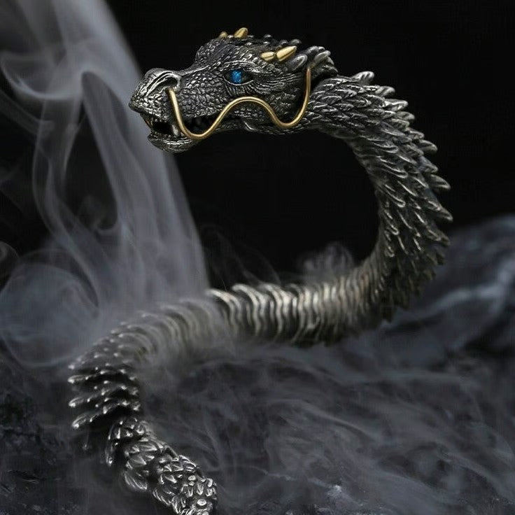 Handmade Golden Horn Dragon Bracelet