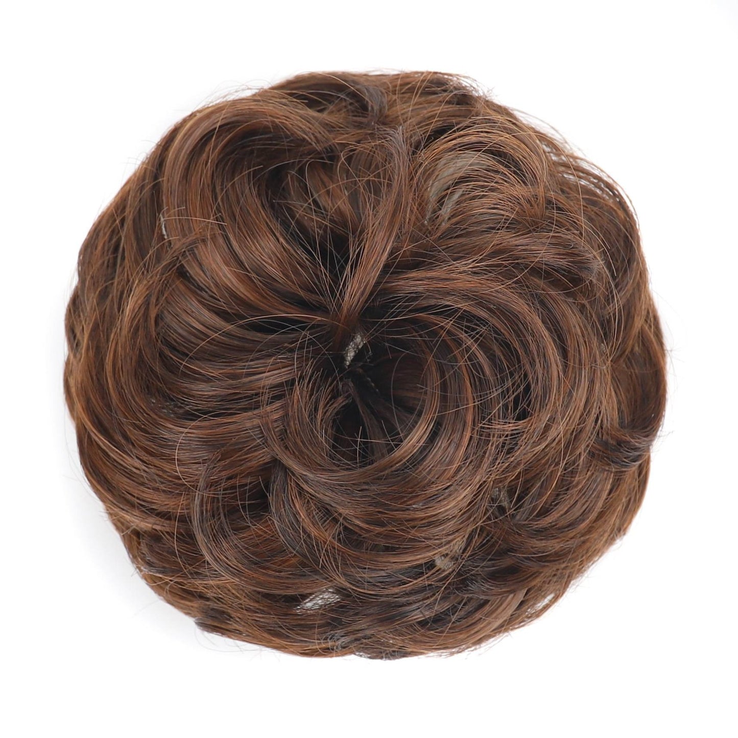 Voluminous synthetic wig with adjustable clip
