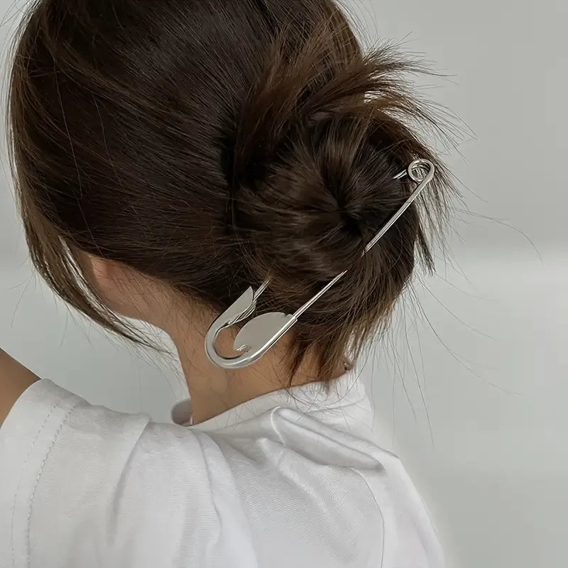 Oversized Safety Pin Hair Clip