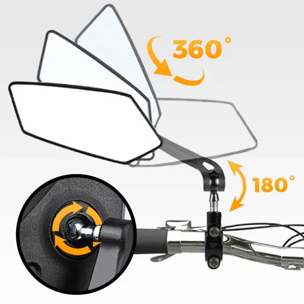 360° Rotatable and Adjustable Rearview Mirror for Bicycle